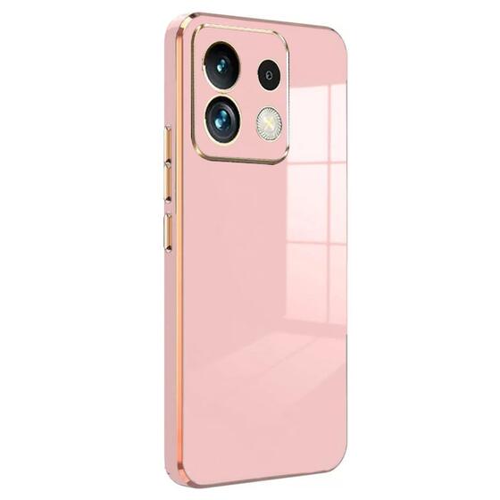 Microsonic Xiaomi Poco X6 5G Kılıf Olive Plated Pembe