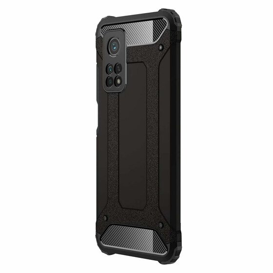 Microsonic Xiaomi Mi 10T Kılıf Rugged Armor Siyah