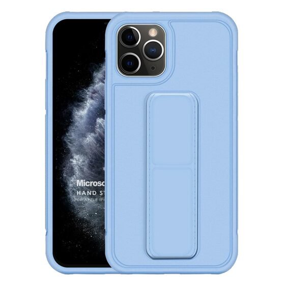 Microsonic Apple iPhone 11 Pro Kılıf Hand Strap Mavi