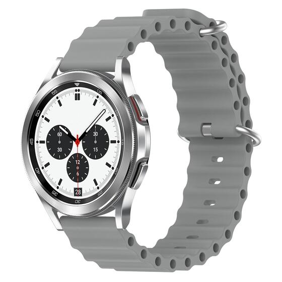 Microsonic Huawei Watch 5 46mm Kordon Ocean Band Gri
