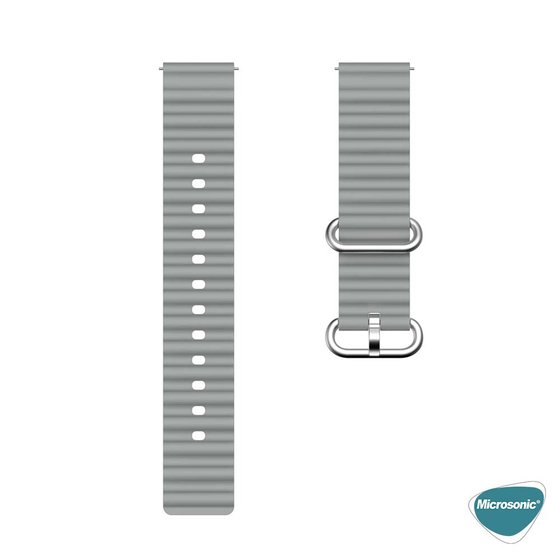 Microsonic Huawei Watch 5 46mm Kordon Ocean Band Gri