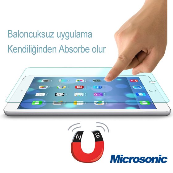 Microsonic Apple iPad Pro 9.7 Kırılmaz Temperli Cam Ekran koruyucu film