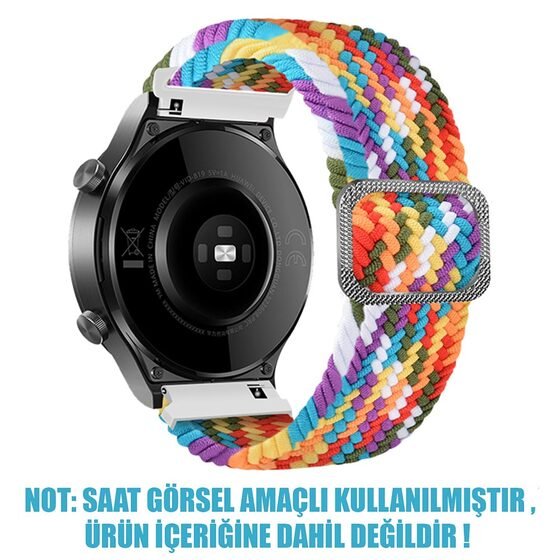 Microsonic Huawei Watch 5 46mm Kordon Braided Loop Band Pride Edition