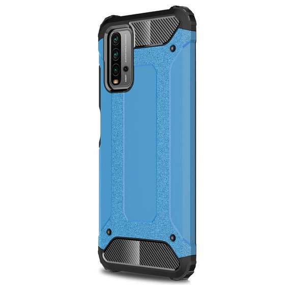 Microsonic Xiaomi Redmi 9T Kılıf Rugged Armor Mavi