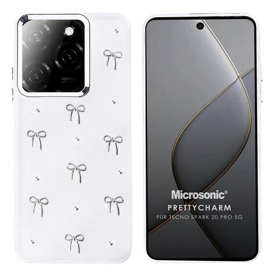 Microsonic TECNO Spark 20 Pro Kılıf PrettyCharm Bow