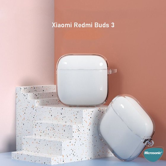 Microsonic Xiaomi Redmi Buds 3 Kılıf Transparent Clear Soft Şeffaf
