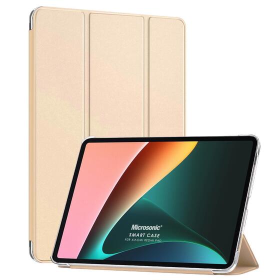 Microsonic Xiaomi Redmi Pad Kılıf Slim Translucent Back Smart Cover Gold