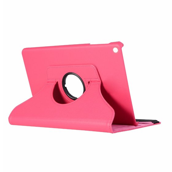 Microsonic Samsung Galaxy Tab S5e 10.5'' T720 Kılıf 360 Rotating Stand Deri Koyu Pembe