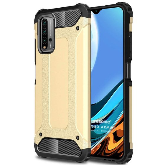 Microsonic Xiaomi Redmi 9T Kılıf Rugged Armor Gold