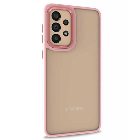 Microsonic Samsung Galaxy A23 Kılıf Bright Planet Rose Gold