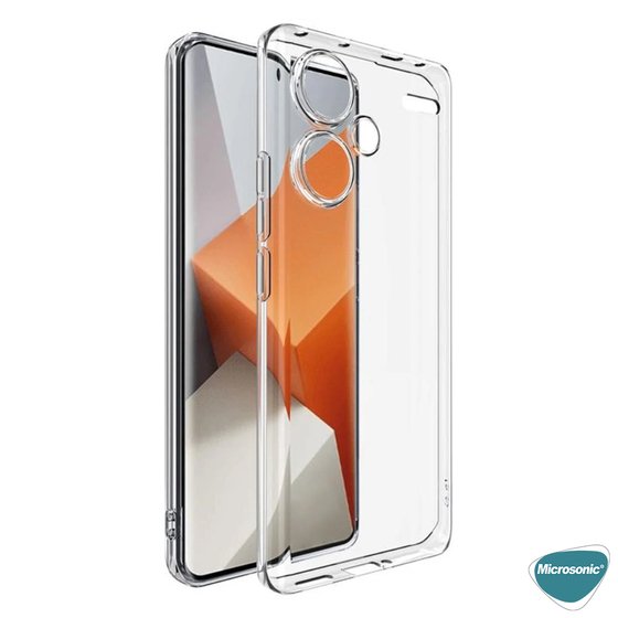 Microsonic Xiaomi Redmi Note 13 Pro Plus 5G Kılıf Transparent Soft Şeffaf