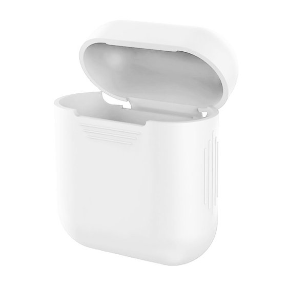 Microsonic Apple AirPods 1. Nesil / 2. Nesil Mat Silikon Kılıf Beyaz