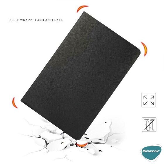 Microsonic Xiaomi Mi Pad 5 Kılıf 360 Dönerli Stand Deri Lacivert