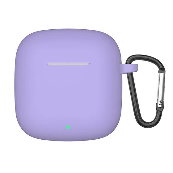Microsonic Xiaomi Redmi Buds 3 Kılıf Askılı Mat Silikon Lila