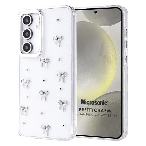 Microsonic Samsung Galaxy S24 FE Kılıf PrettyCharm Bow