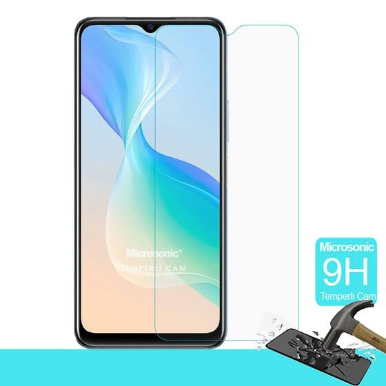 Microsonic Vivo Y33s Tempered Glass Cam Ekran Koruyucu