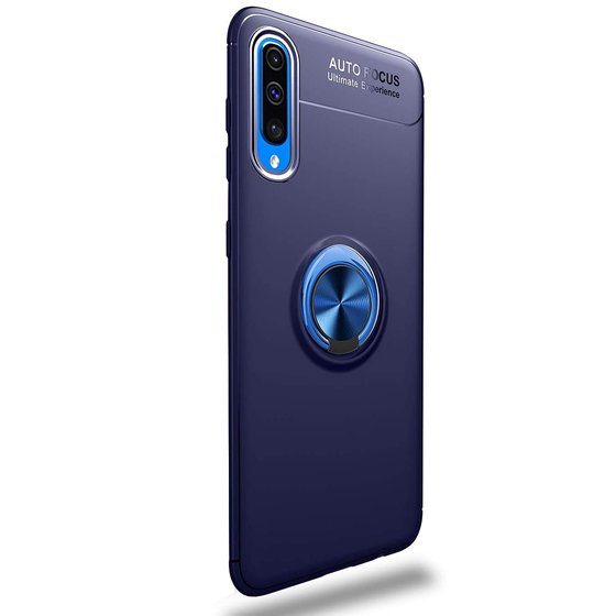 Microsonic Samsung Galaxy A30s Kılıf Kickstand Ring Holder Lacivert