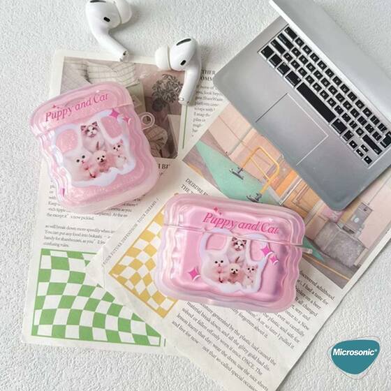 Microsonic Huawei FreeBuds SE 3 Kılıf Figure Series RosyHeart Şeffaf