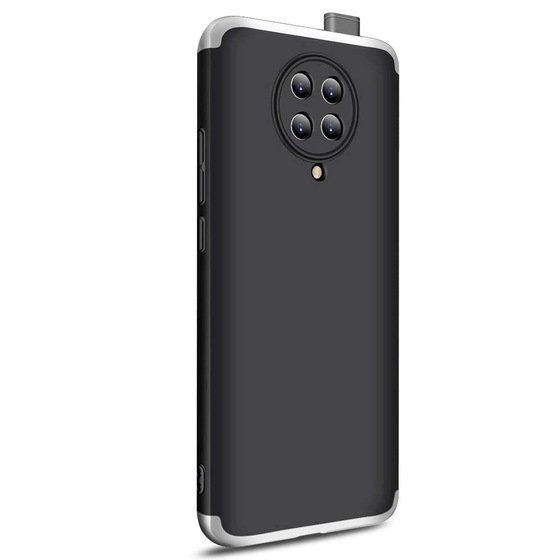 Microsonic Xiaomi Poco F2 Pro Kılıf Double Dip 360 Protective Siyah Gri