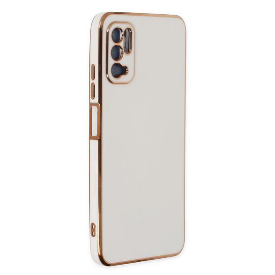 Microsonic Xiaomi Poco M3 Pro Kılıf Olive Plated Beyaz