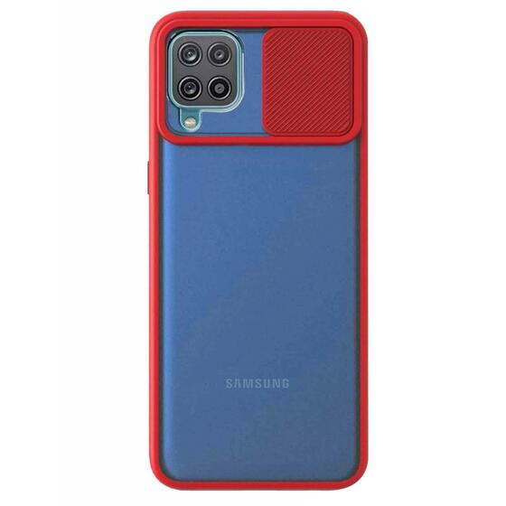 Microsonic Samsung Galaxy M22 Kılıf Slide Camera Lens Protection Sarı