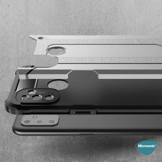 Microsonic OnePlus Nord N100 Kılıf Rugged Armor Mavi