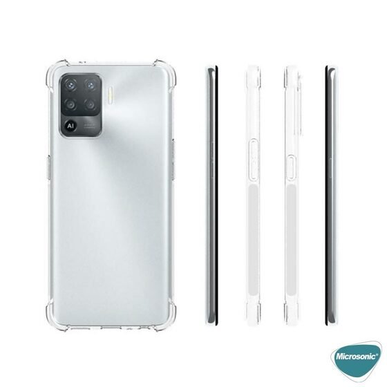 Microsonic Oppo Reno 5 Lite Kılıf Shock Absorbing Şeffaf