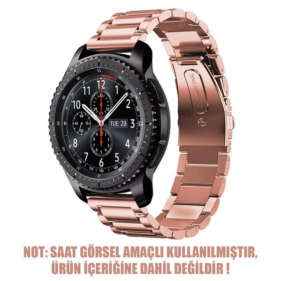 Microsonic Huawei Watch 5 46mm Metal Stainless Steel Kordon Rose Gold