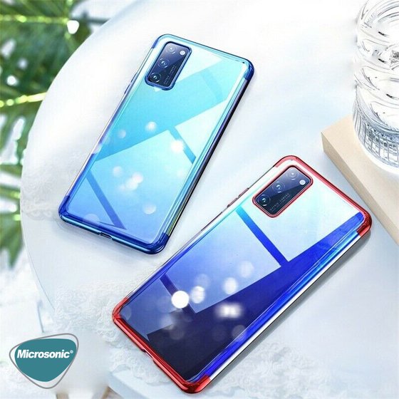 Microsonic Samsung Galaxy S20 Kılıf Skyfall Transparent Clear Siyah