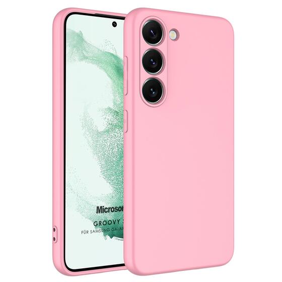 Microsonic Samsung Galaxy S23 Plus Kılıf Groovy Soft Pembe