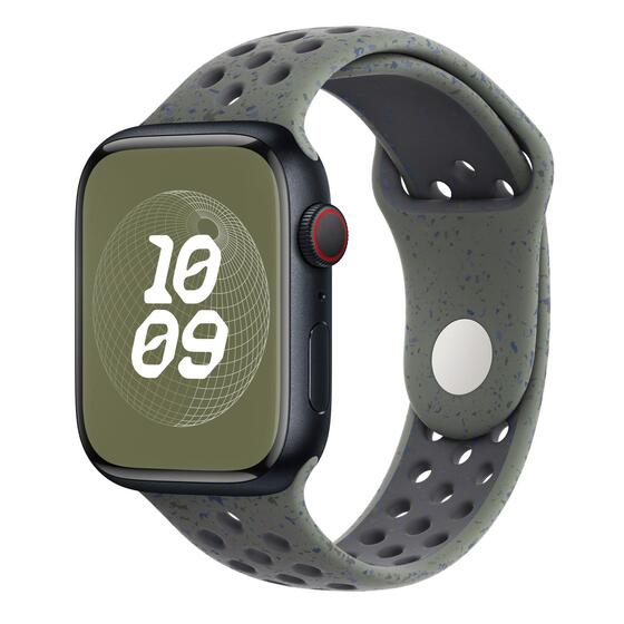 Microsonic Apple Watch Series 6 44mm Kordon Flame Sport Band Yeşil