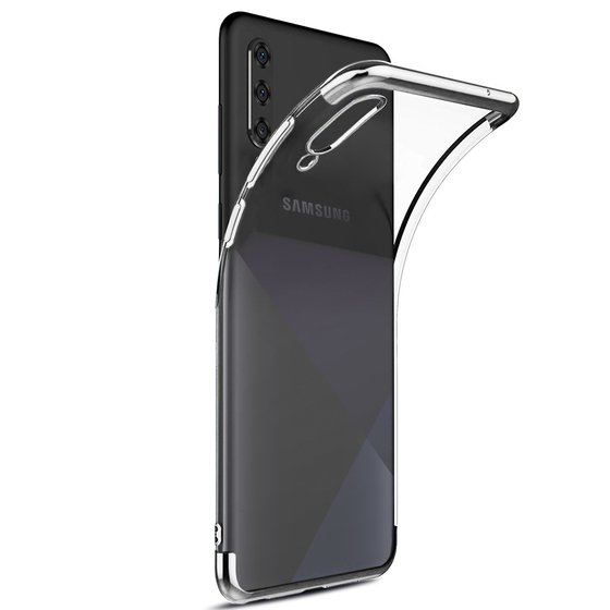 Microsonic Samsung Galaxy A30s Kılıf Skyfall Transparent Clear Gümüş