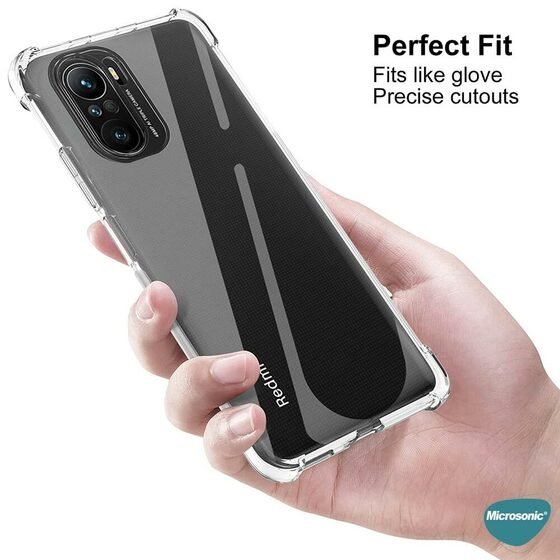 Microsonic Xiaomi Poco F3 Kılıf Shock Absorbing Şeffaf