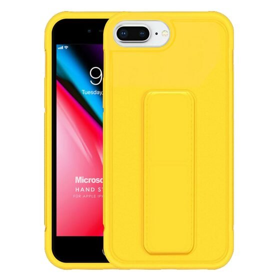 Microsonic Apple iPhone 8 Plus Kılıf Hand Strap Sarı