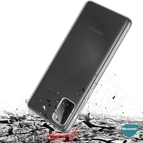 Microsonic Samsung Galaxy A02s Kılıf Transparent Soft Beyaz