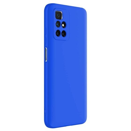 Microsonic Matte Silicone Xiaomi Redmi 10 Kılıf Mavi