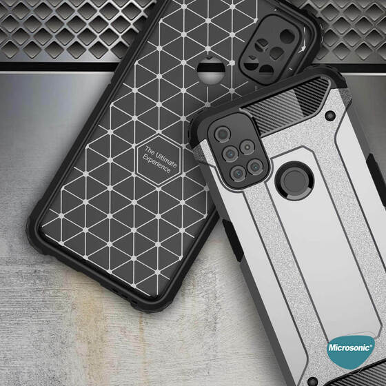 Microsonic OnePlus Nord N10 5G Kılıf Rugged Armor Mavi