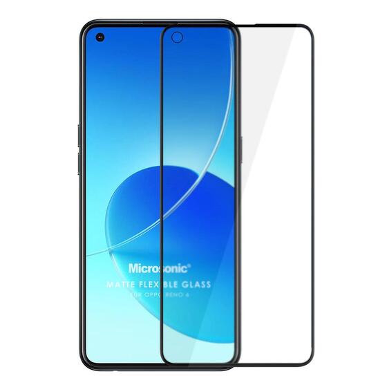 Microsonic Oppo Reno 6 4G Seramik Matte Flexible Ekran Koruyucu Siyah