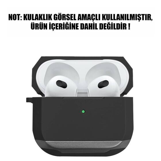 Microsonic Apple AirPods 3 Hard Crude Kılıf Gri