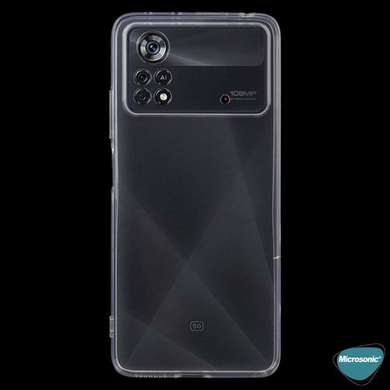 Microsonic Xiaomi Poco X4 Pro 5G Kılıf Transparent Soft Şeffaf