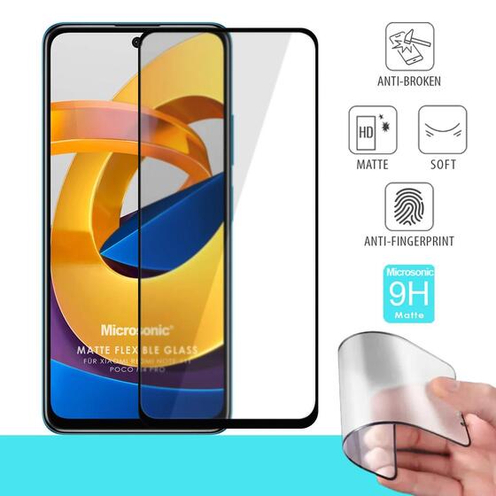 Microsonic Xiaomi Redmi Note 11T Seramik Matte Flexible Ekran Koruyucu Siyah