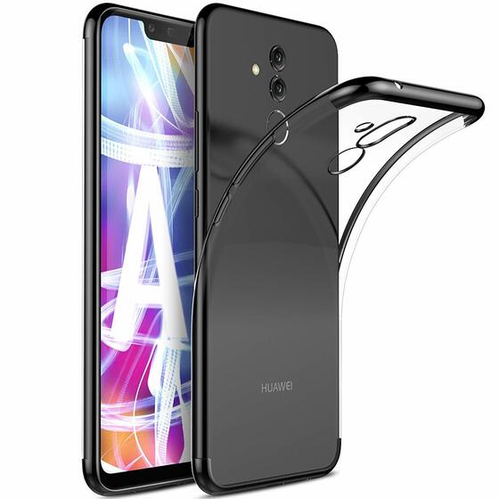 Microsonic Huawei Mate 20 Lite Kılıf Skyfall Transparent Clear Siyah