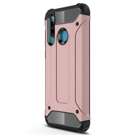 Microsonic Huawei P30 Lite Kılıf Rugged Armor Rose Gold