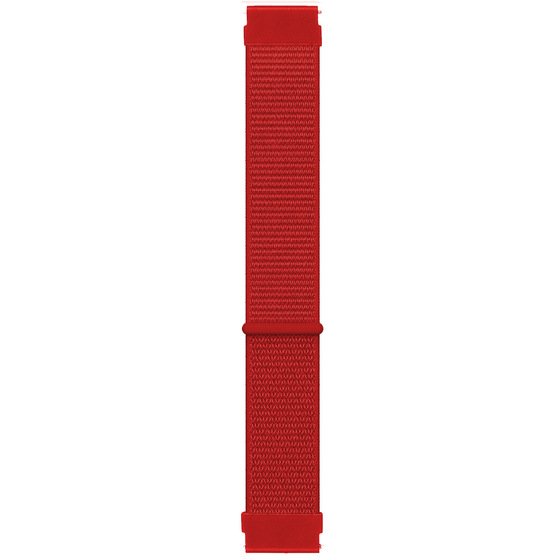 Microsonic Huawei Watch 5 46mm Hasırlı Kordon Woven Sport Loop Kırmızı