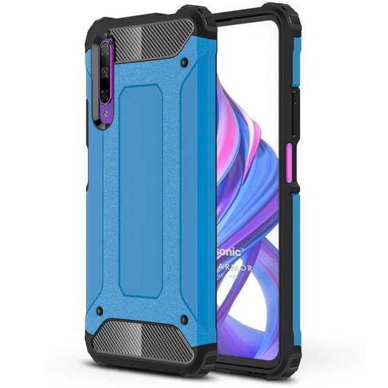 Microsonic Huawei Y9S Kılıf Rugged Armor Mavi