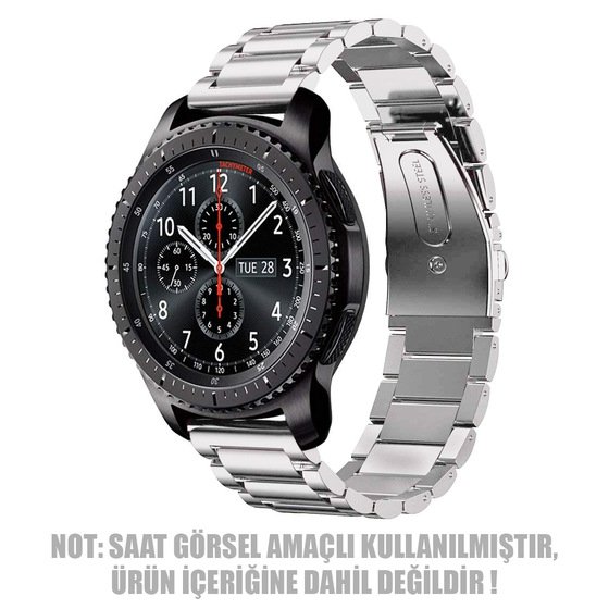 Microsonic Garmin Venu 3 Metal Stainless Steel Kordon Gümüş