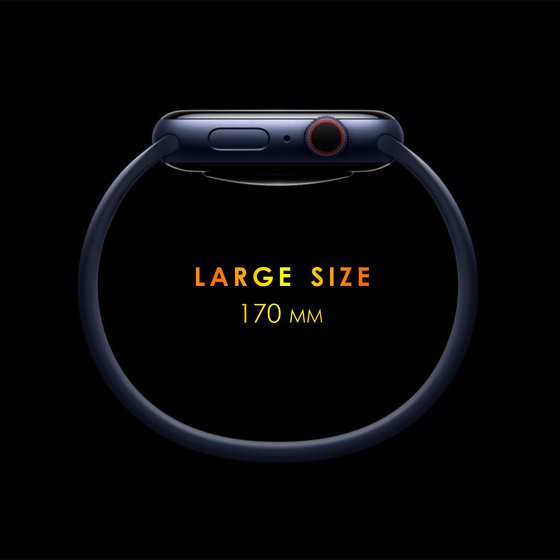 Microsonic Apple Watch Series 8 45mm Kordon, (Large Size, 170mm) New Solo Loop Kırmızı