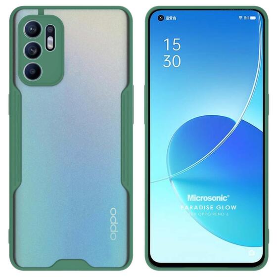 Microsonic Oppo Reno 6 4G Kılıf Paradise Glow Yeşil