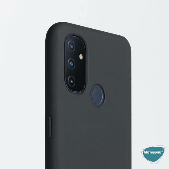 Microsonic Matte Silicone OnePlus Nord N100 Kılıf Siyah