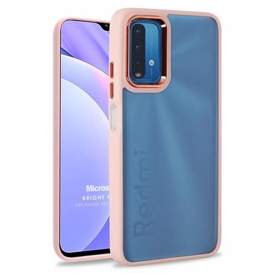 Microsonic Xiaomi Redmi 9T Kılıf Bright Planet Rose Gold